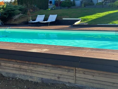 Bardage occultant pour structure poteaux poutre 68