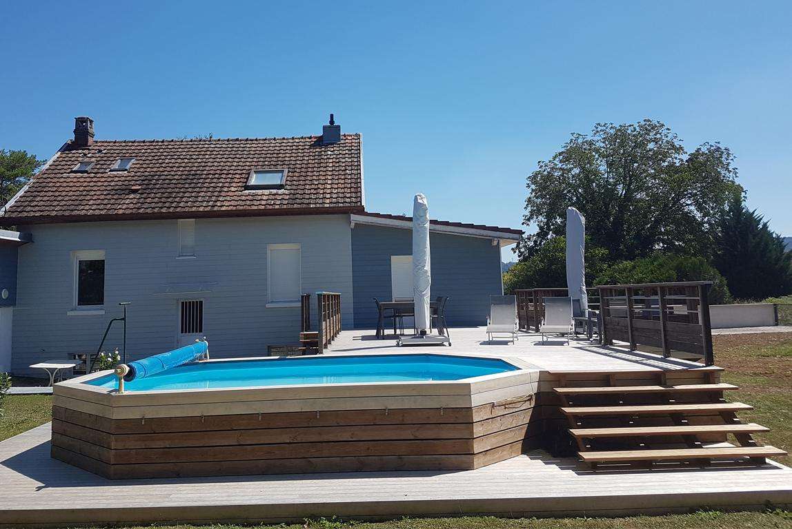 Plage de piscine hors-sol - Après