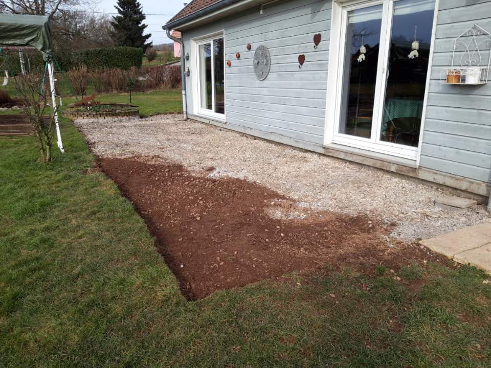 Terrasse sortie de jardin - Avant