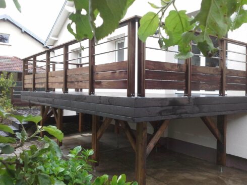 création terrasse plateforme Belfort 90 installation