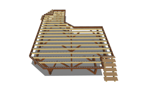 création terrasse plateforme Lebetain 90 étude