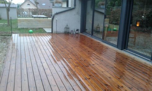 création terrasse plateforme Montbéliard 25 pose