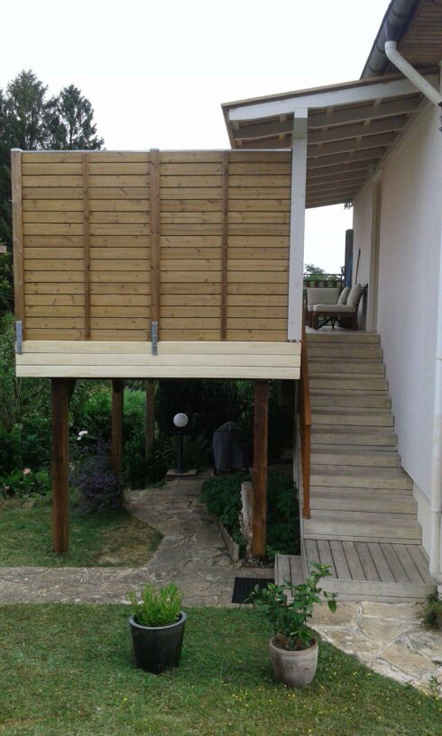 création terrasse plateforme Nommay 25 étude