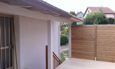 création terrasse plateforme Nommay 25 pose