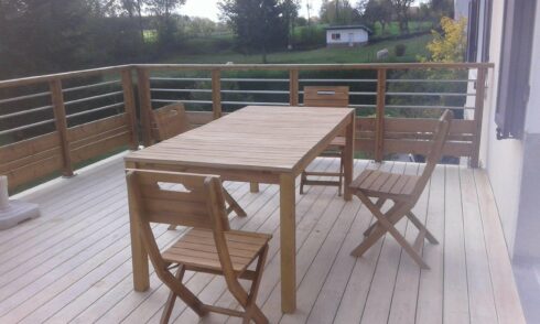 création terrasse plateforme Ouhans 25 pose