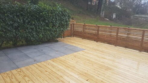 création terrasse plateforme Seloncourt 25 pose