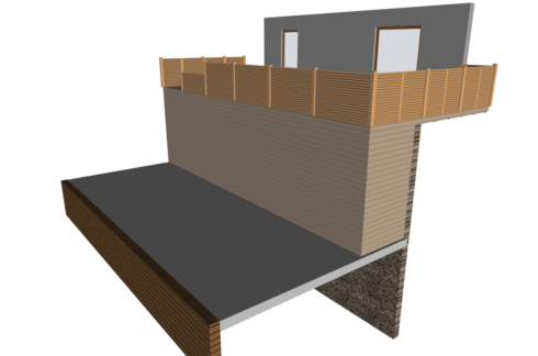 création terrasse plateforme Sochaux 25 étude