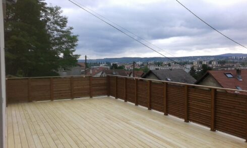 création terrasse plateforme Sochaux 25 pose