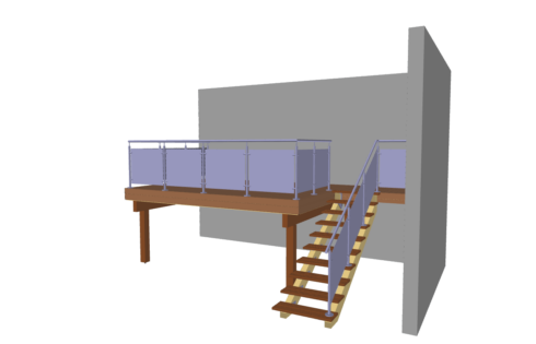 création terrasse plateforme Vieux Charmont 25 étude