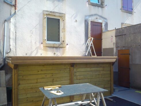 création terrasse plateforme Vieux Charmont 25