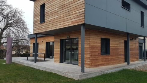 création terrasse sortie de jardin Etupes 25 installation