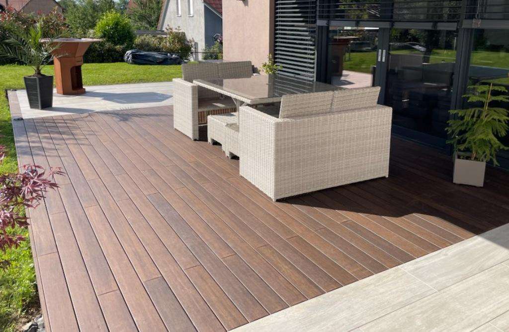 Fabrication Et Pose De Terrasse En Sortie De Jardin BERMONT BOIS