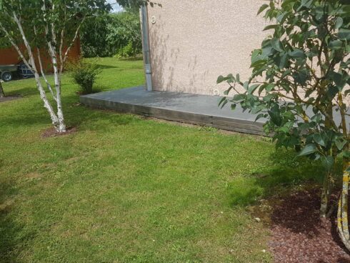 création terrasse sortie de jardin Montbéliard