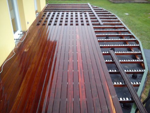 création terrasse sortie de jardin Offemont 90