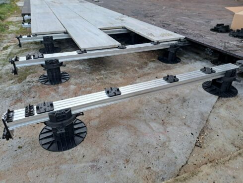 création terrasse sortie de jardin Trévenans 90