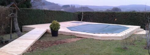 terrasse plage de piscine hors sol Héricourt 70