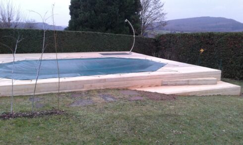 terrasse plage de piscine hors sol Héricourt 70 pose