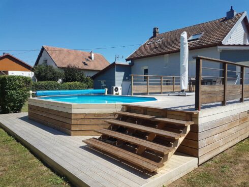 terrasse plage de piscine hors sol Mandeure 25