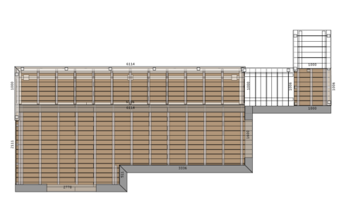 terrasse prolongement balcon existant Essert 90 étude
