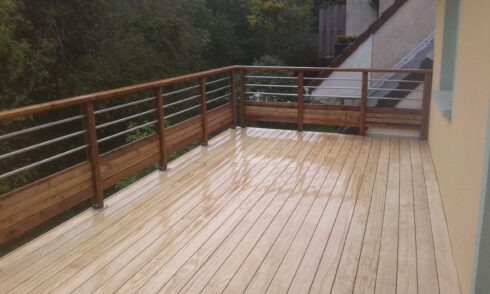 terrasse prolongement balcon existant Hérimoncourt 25 creation