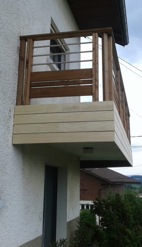 terrasse prolongement balcon existant Maîche 25 étude