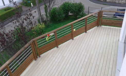 terrasse prolongement balcon existant Maîche 25 installation