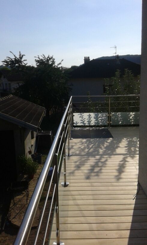 terrasse prolongement balcon existant Pont de Roide 25 installation