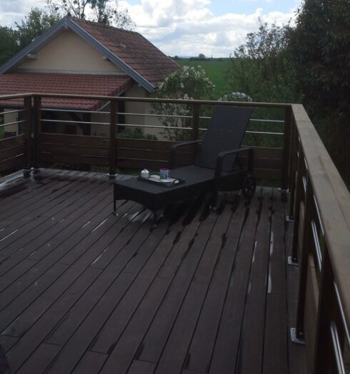 terrasse prolongement balcon existant Vezelois 90